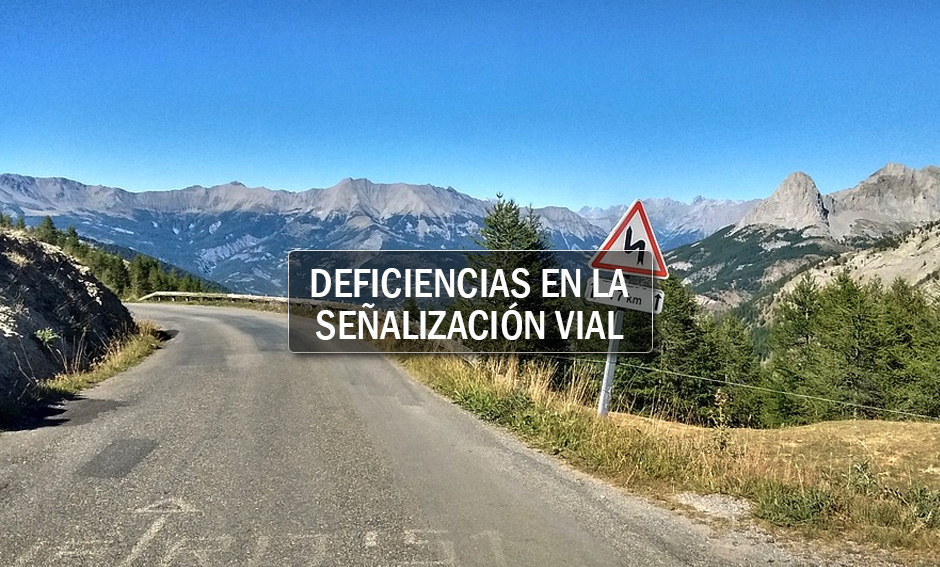 Deficiencias en la señalización vial
